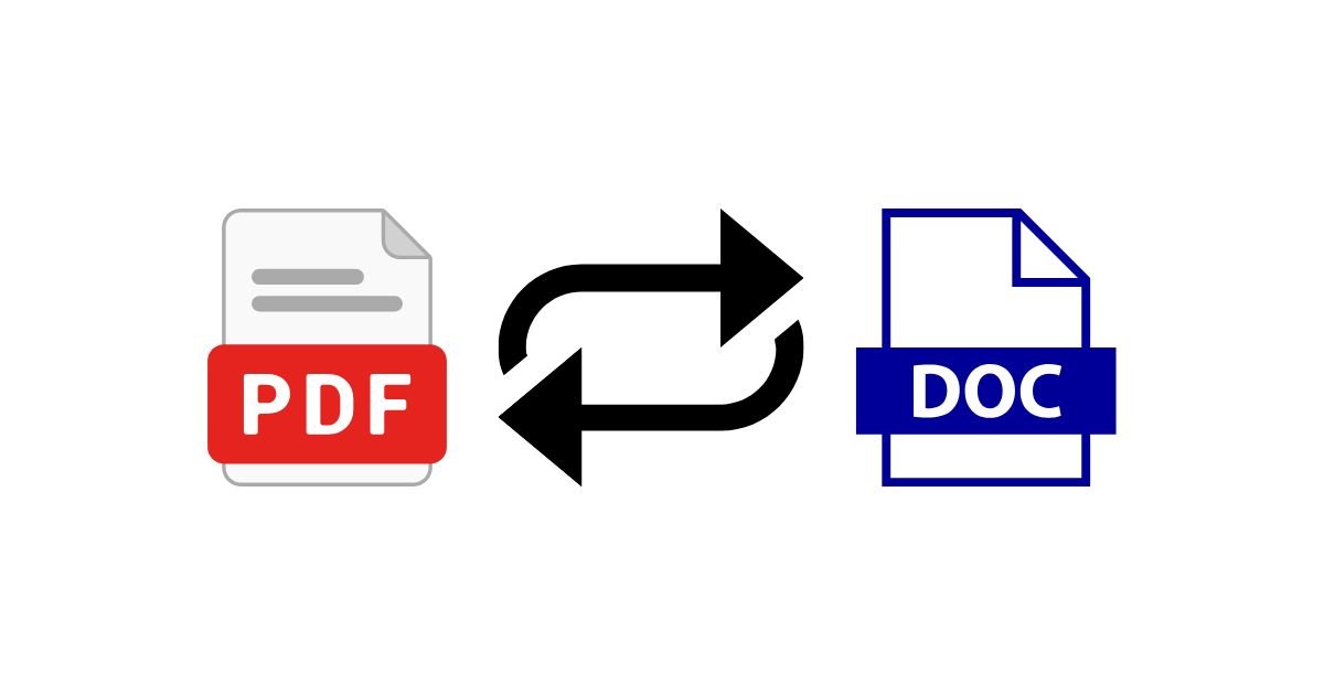 PDF to Word conversion illustration